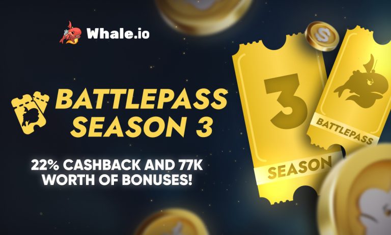 Whale.io Launches Battlepass Season 3, Featuring $77,000 In Crypto Casino Rewards Whale.io Launches Battlepass Season 3, Featuring $77,000 In Crypto Casino Rewards