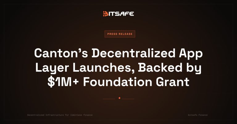 Canton’s Decentralized App Layer Launches, Backed by $1M+ Foundation Grant